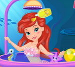 Baby Ariel Shower Fun