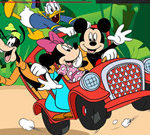 Mickey Mouse Car Hidden Tires