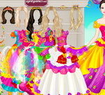 Barbie Colorful Bride Dress Up