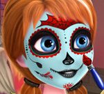 Frozen Sisters Halloween Face Art